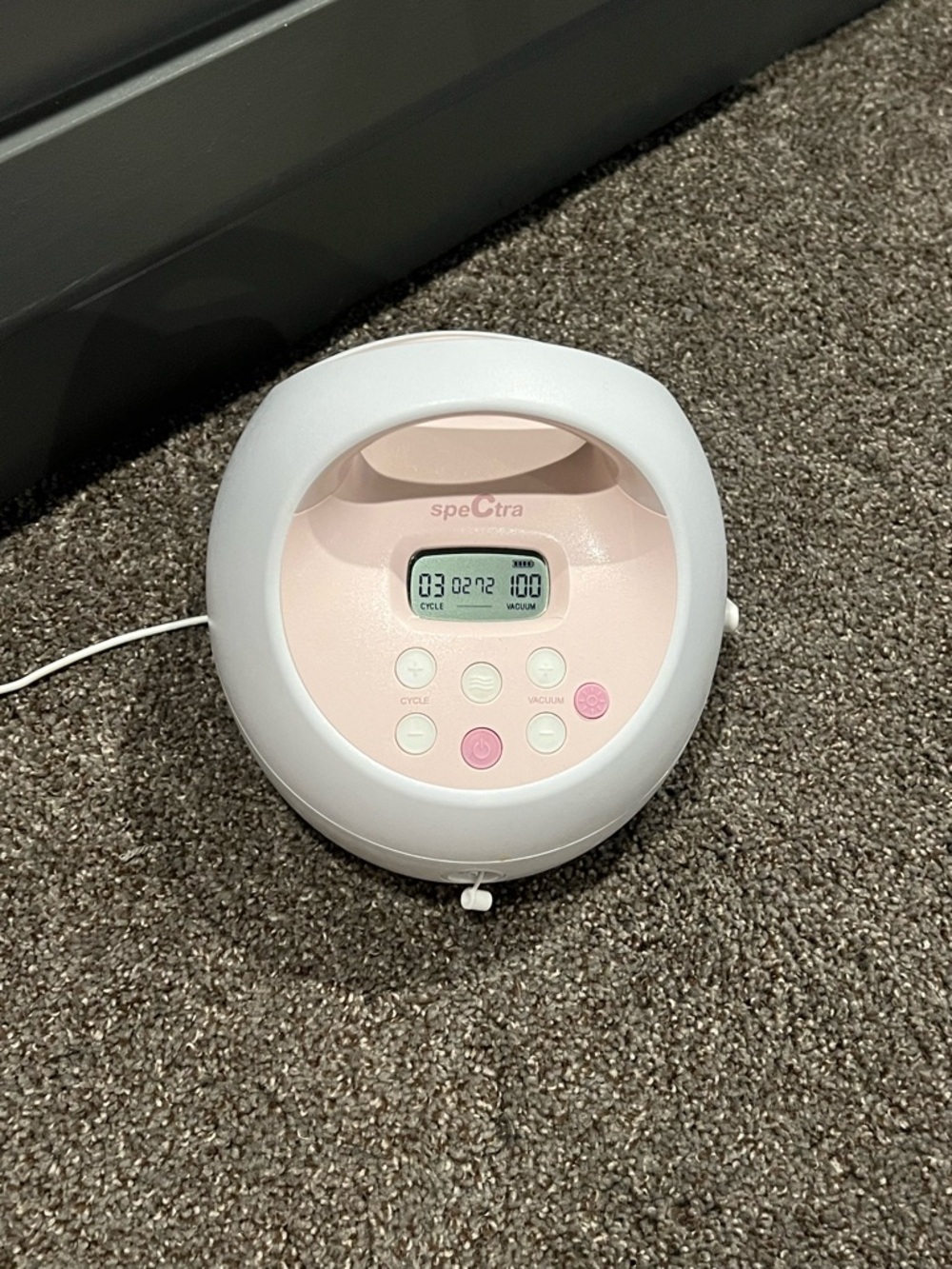 Spectra S2 Plus Double Electric Breast Pump in Pink with Adapter